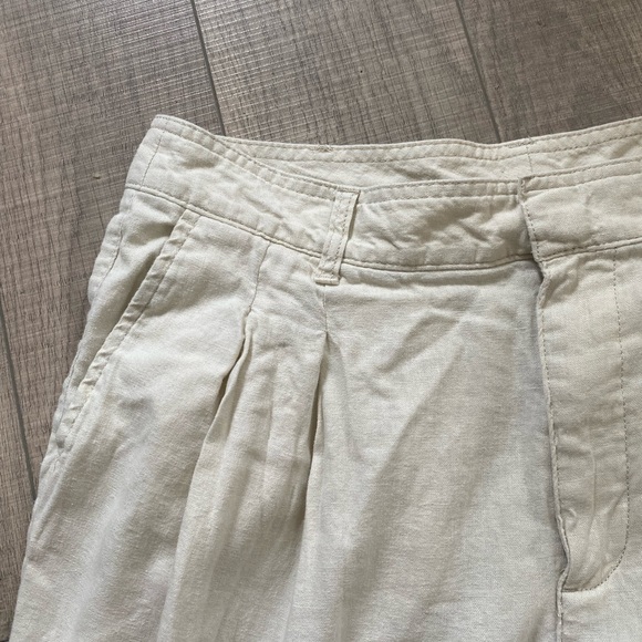 Linen pleated trousers - Picture 2 of 4